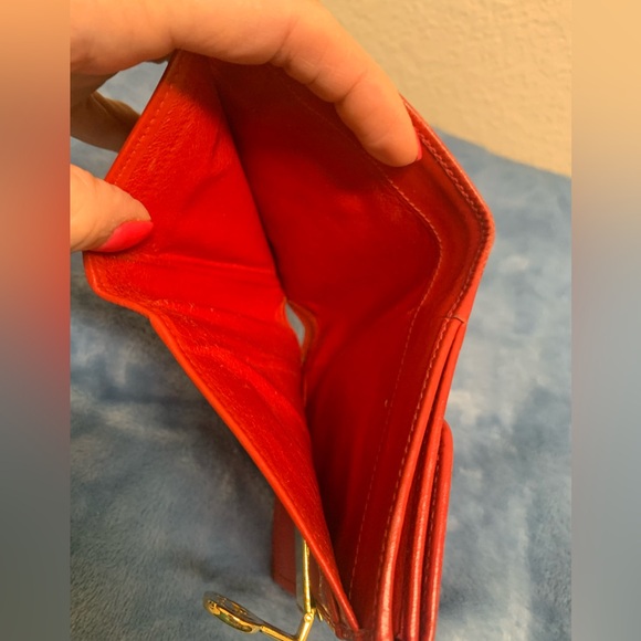 Gucci Red Wallet with Gold Accent - Picture 15 of 16